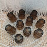 10 vintage water glasses