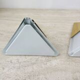 Set of 2 Limburg Glashütte brass and glass wall lamps sconce , 1970s
