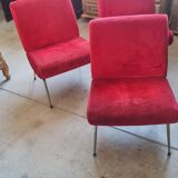 Trio of vintage armchairs edition pelfran year 1960