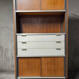 Vintage EFA bookcase and shelves by Georges Frydman