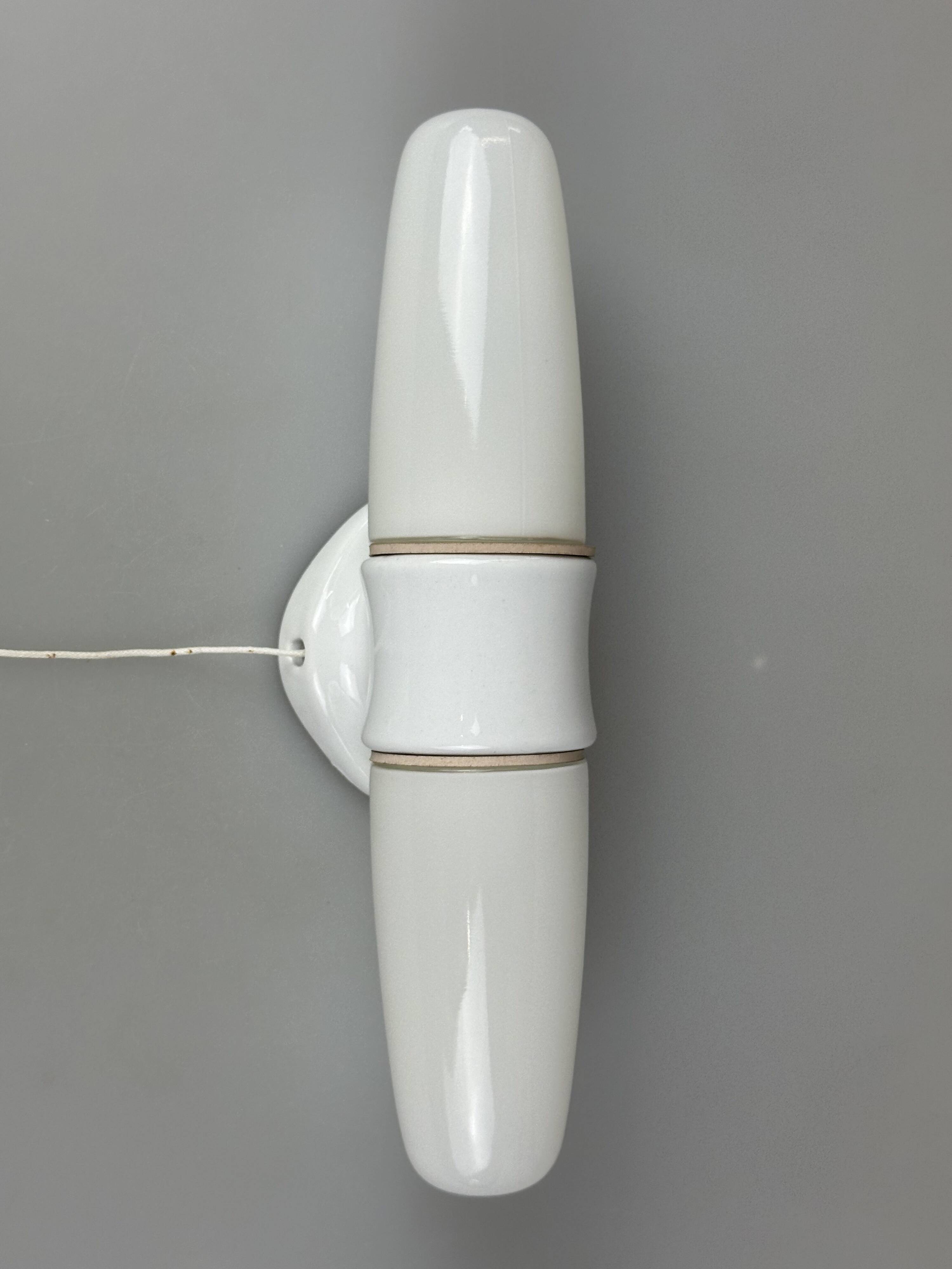 1950s and 1960s Ceramic Wall Lamp and Ceiling Light by Wilhelm Wagenfeld