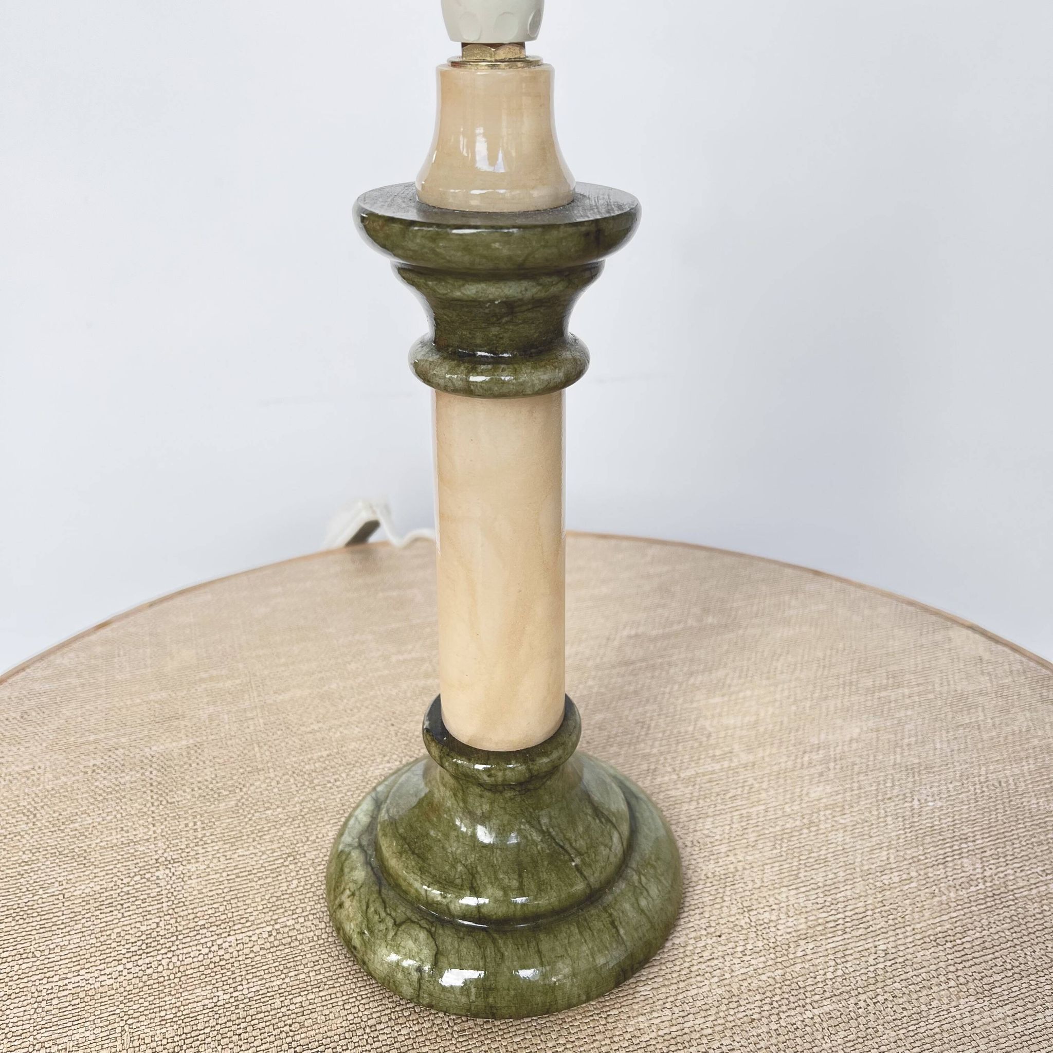 Pied de lampe colonne marbre albâtre