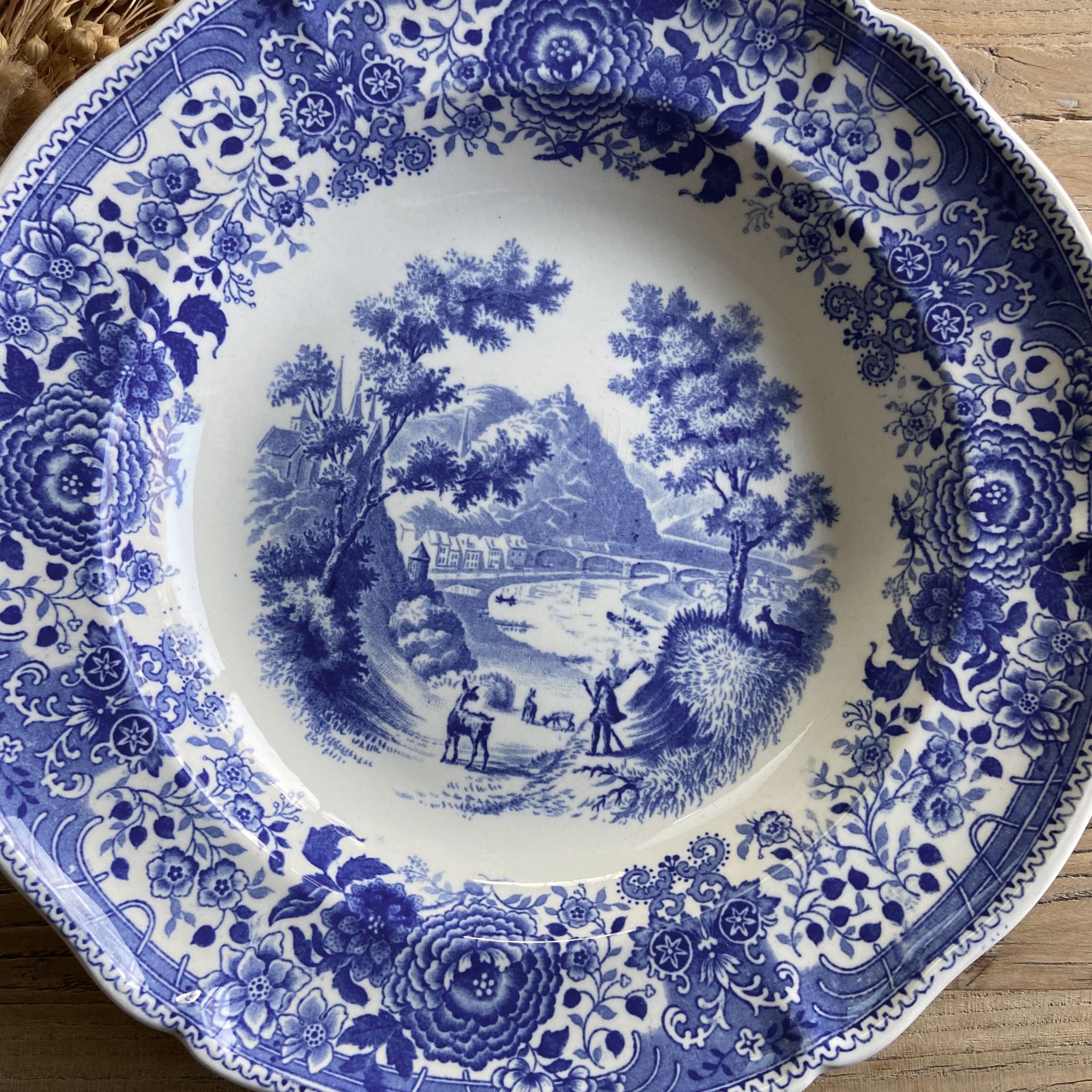 Duo of vintage Villeroy & Boch hollow plates "Burgenland"