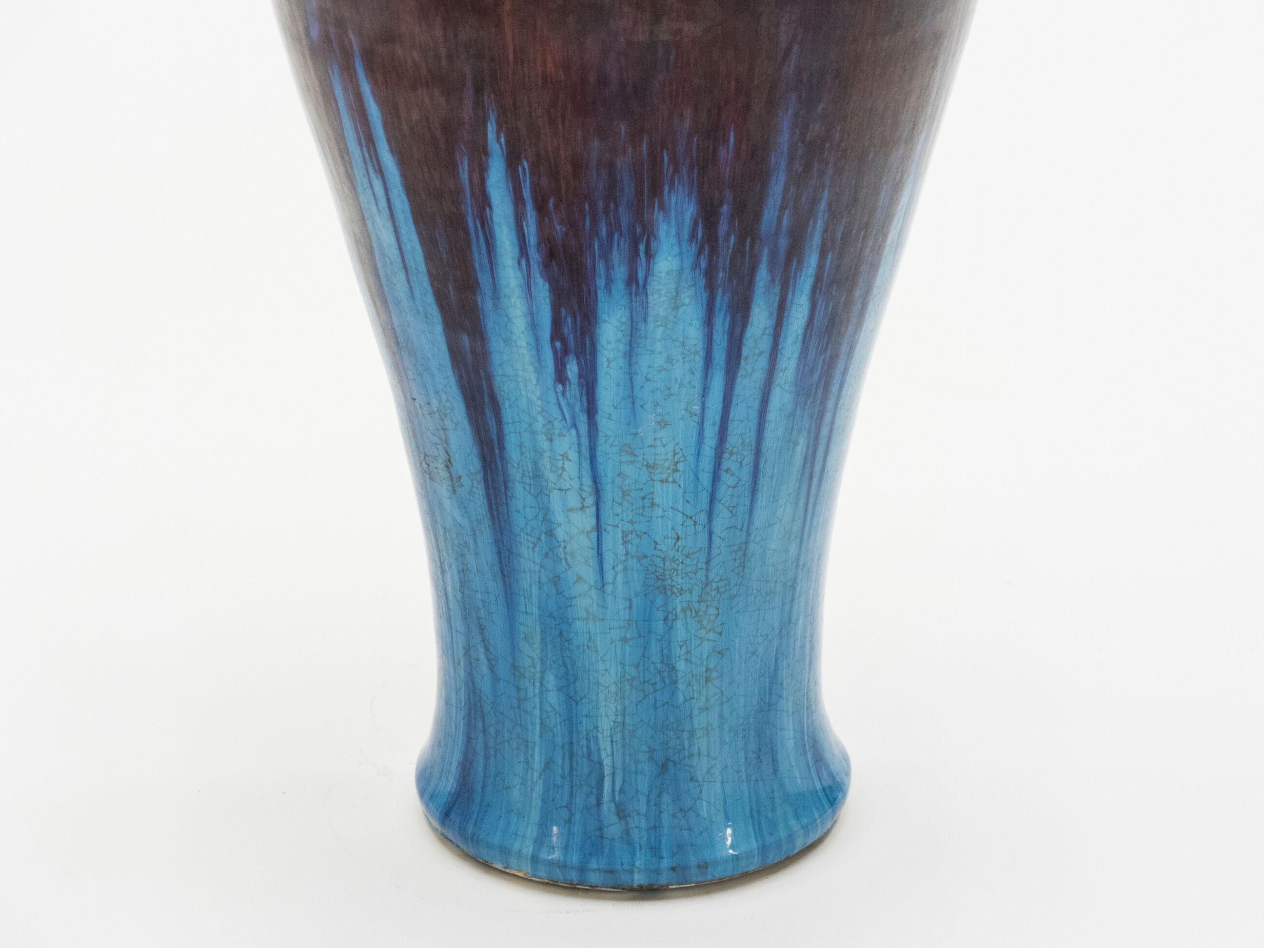 Ceramic vase enamelled around 1960
