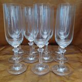11 Champagne Crystal Flutes.