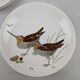 Gien service model birds in polychrome earthenware hand painted