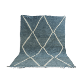 Berber carpet blue beni ouarain 305 X 204 CM