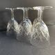 6 verres à eau - cristal taillé – cristalleries royales de champagne