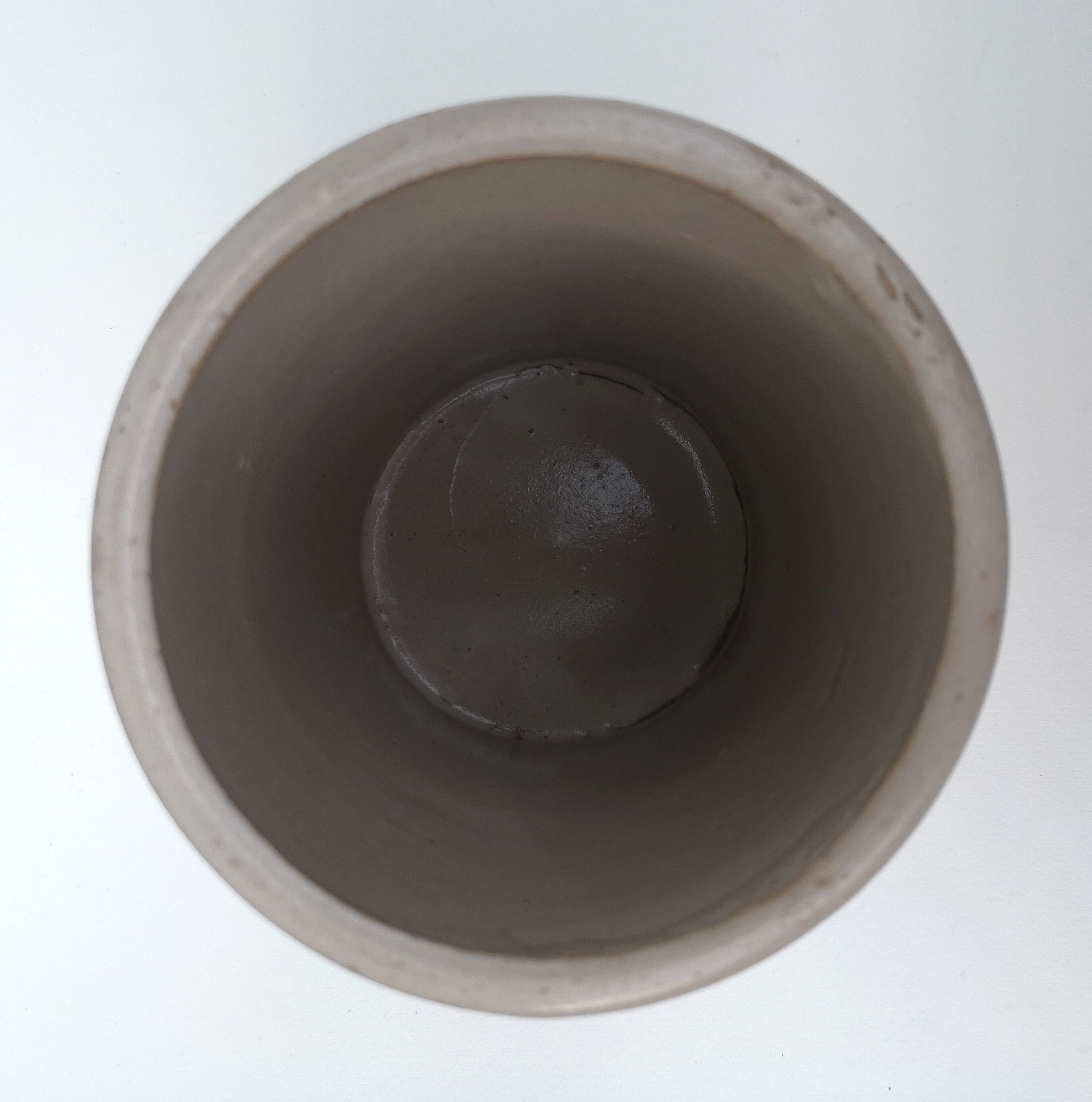 Old pot in glazed stoneware