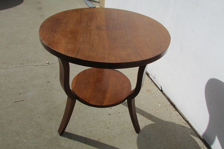 Healing tripode art deco walnut