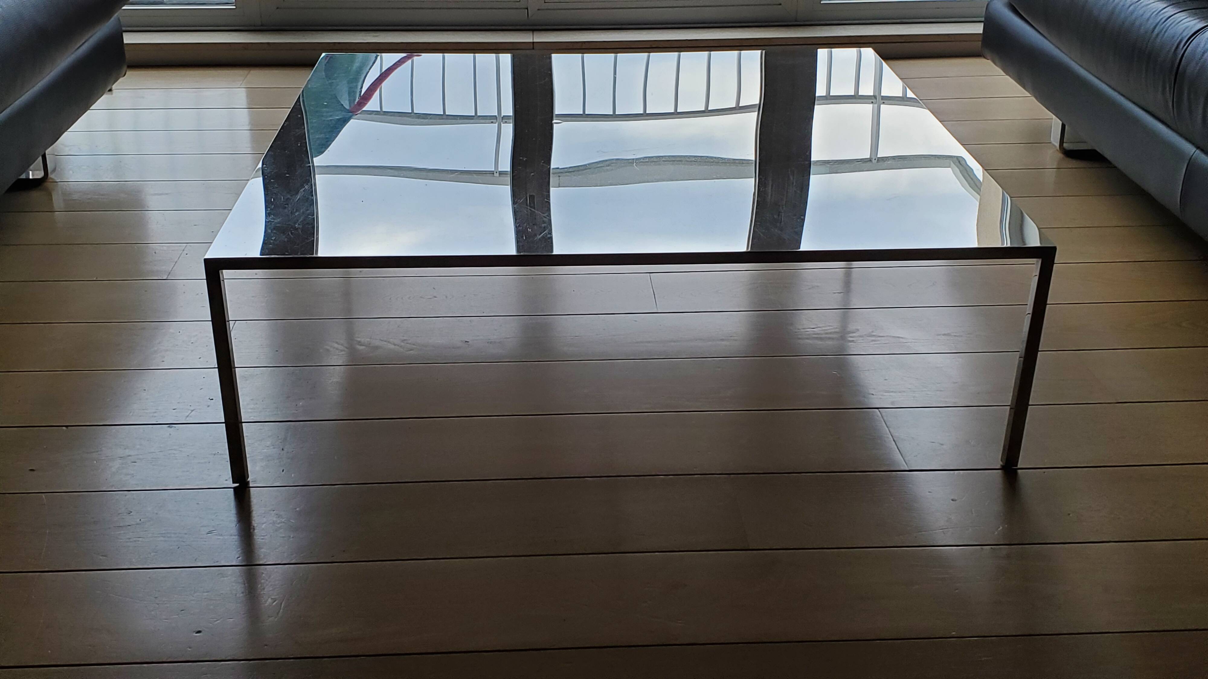 Steel coffee table, year 2004