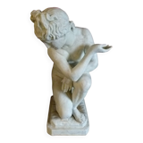 Sculpture en bronze peint