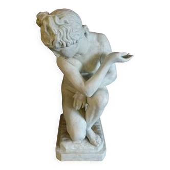 Sculpture en bronze peint