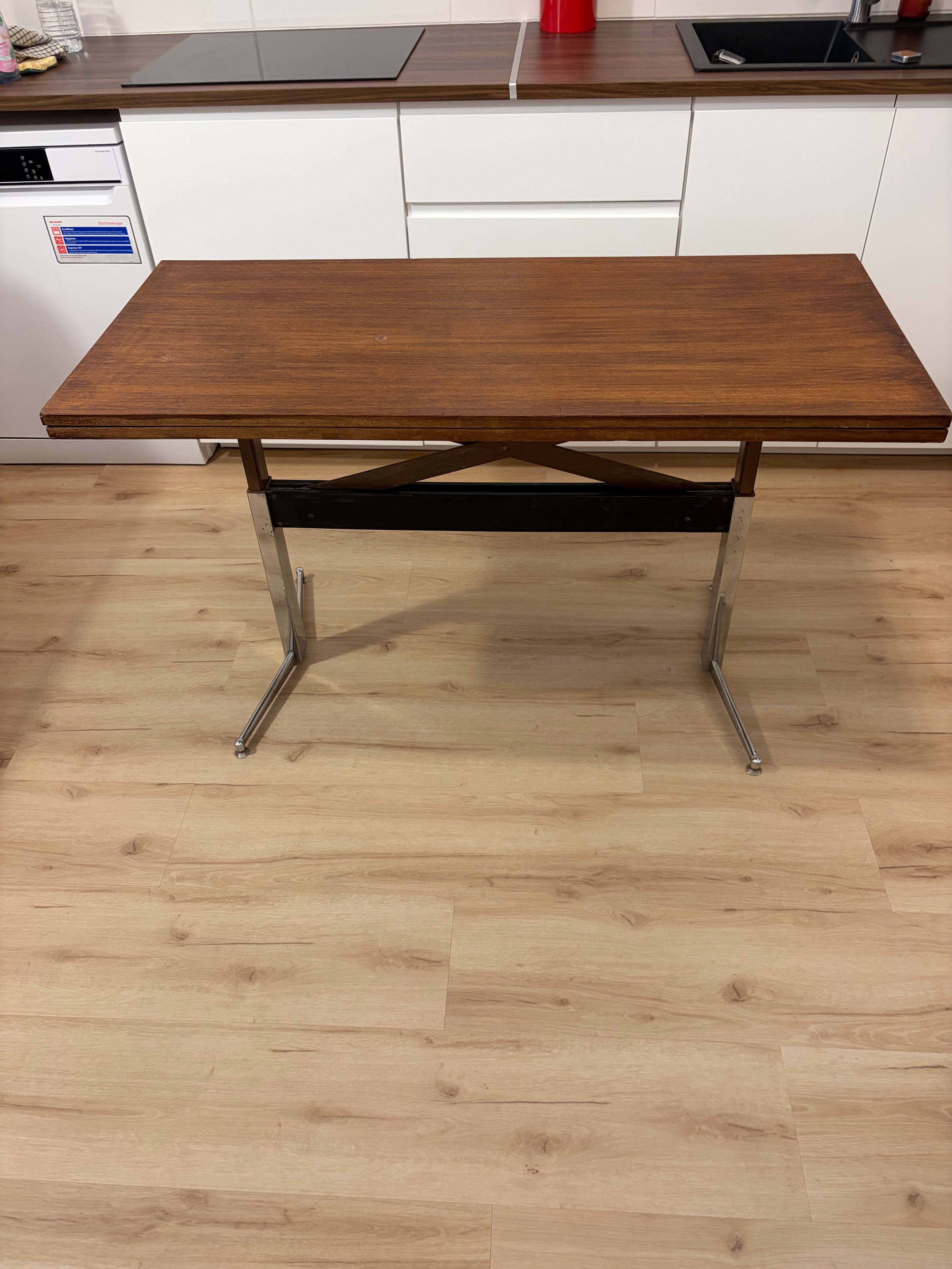 Vintage 1960s modular teak Scandinavian table