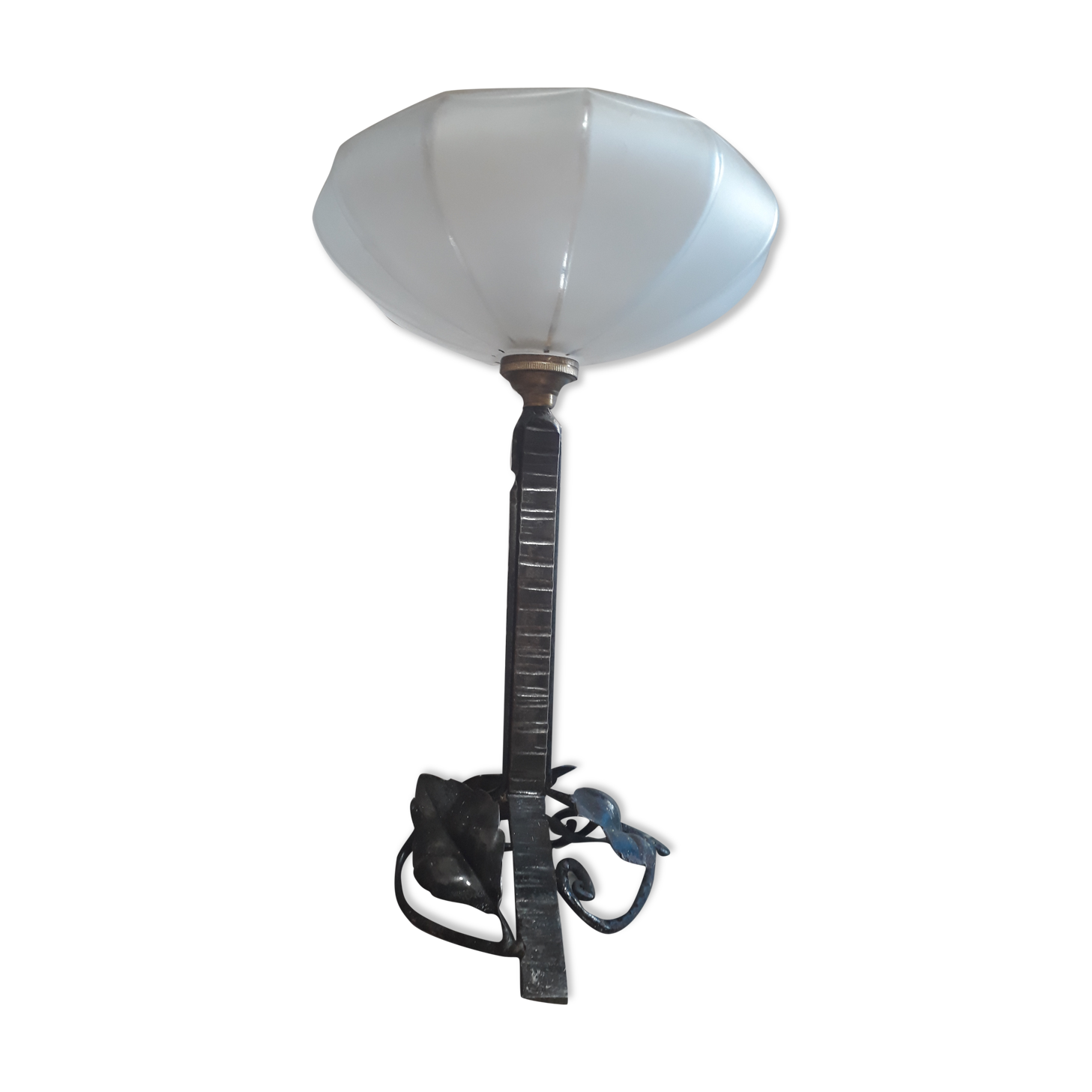 Wrought iron lamp 1930 28x18