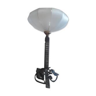 Wrought iron lamp 1930 28x18
