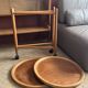 Folding wooden dessert table