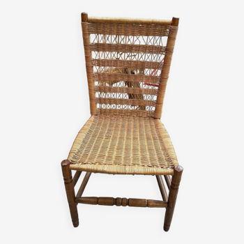60's rattan chair