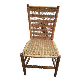 60's rattan chair