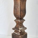 Jolie lampe en bois patiné