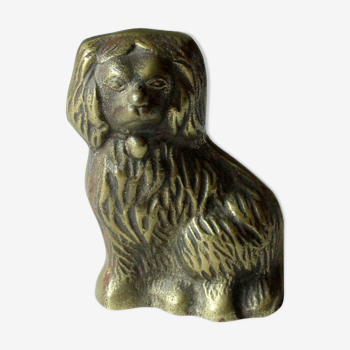 Brass dog, figurine, vintage