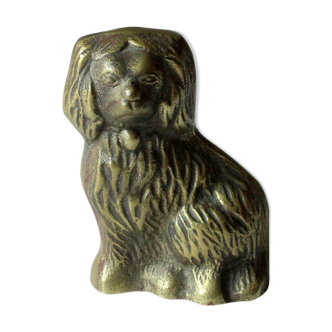 Brass dog, figurine, vintage
