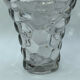 Glass vase or transparent crystal honeycomb art deco