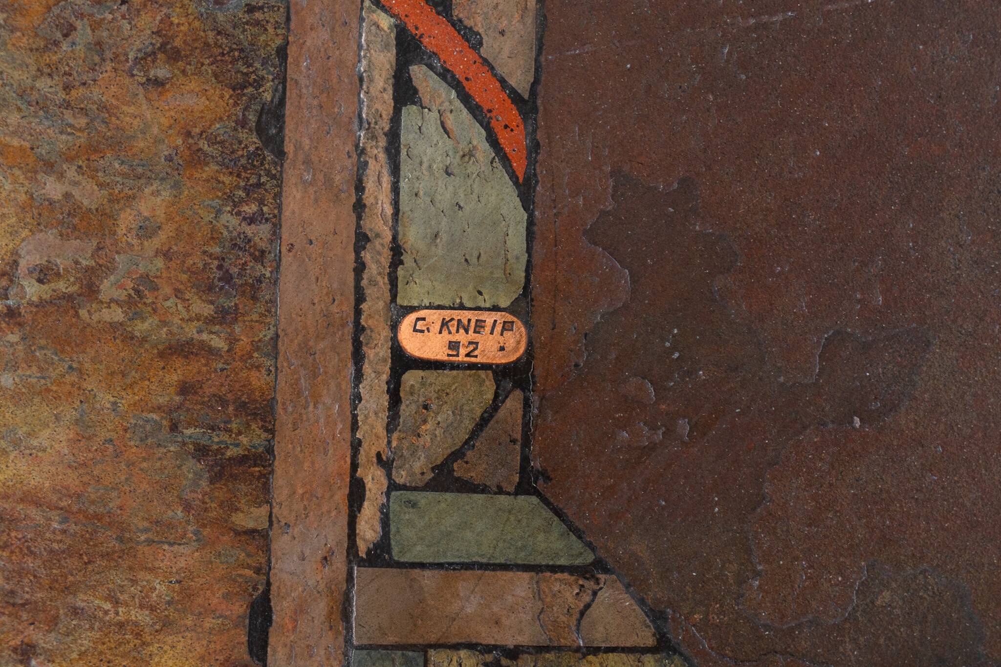 Table basse brutaliste par C. Kneip