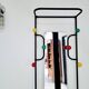 Cloakroom metal coat rack with balls from the 60s