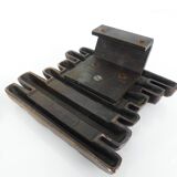 Brutalist bronze door handles, Alpan, Germany, circa 1970