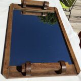Art deco mirror tray solid wood