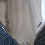 Silver metal salad cutlery, silver