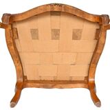 Pair of Louis XV style cabriolet armchairs