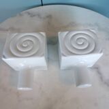 Pair of 1960 ceramic wall lights