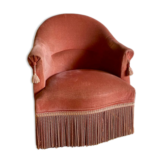 Pink toad armchair