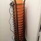 Lampe en bois ancienne vintage orange