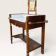 Dressing table in walnut and marble, late 19th century.