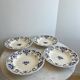 Lot de 4 assiettes creusés Longchamp Rouennais