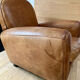 Fauteuil club en cuir