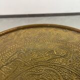 Side table in Jugendstil with a brass top by Joseph Maria Olbrich