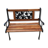 Bench in cast iron and wood