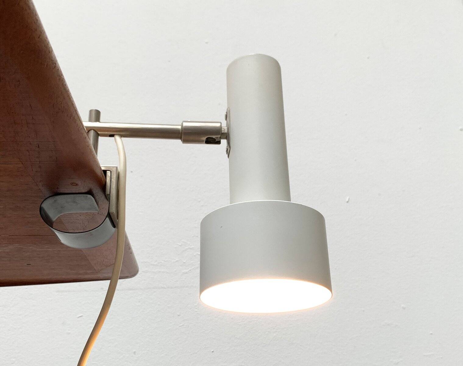 Applique, lampe à pince minimaliste de Beisl, Allemagne années 1960