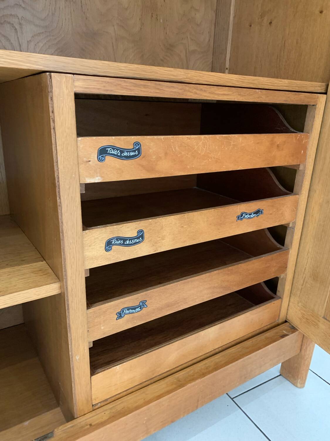 Vintage Modernist Oak Wardrobe Circa 1950
