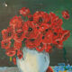 Tableau "bouquet de coquelicots"