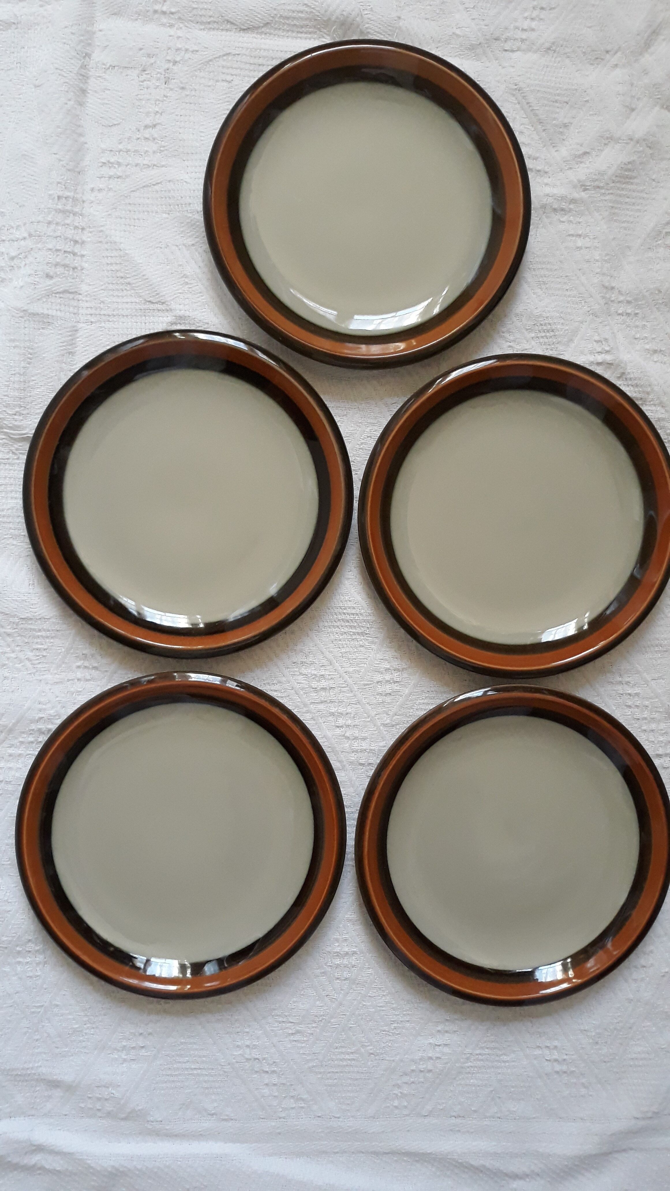 Annika Rörstrand set de 5 assiettes à entrée ou dessert