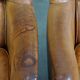 Set of two super rugged and very comfortable sheep leather armchairs