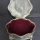 Silver metal jewelry box