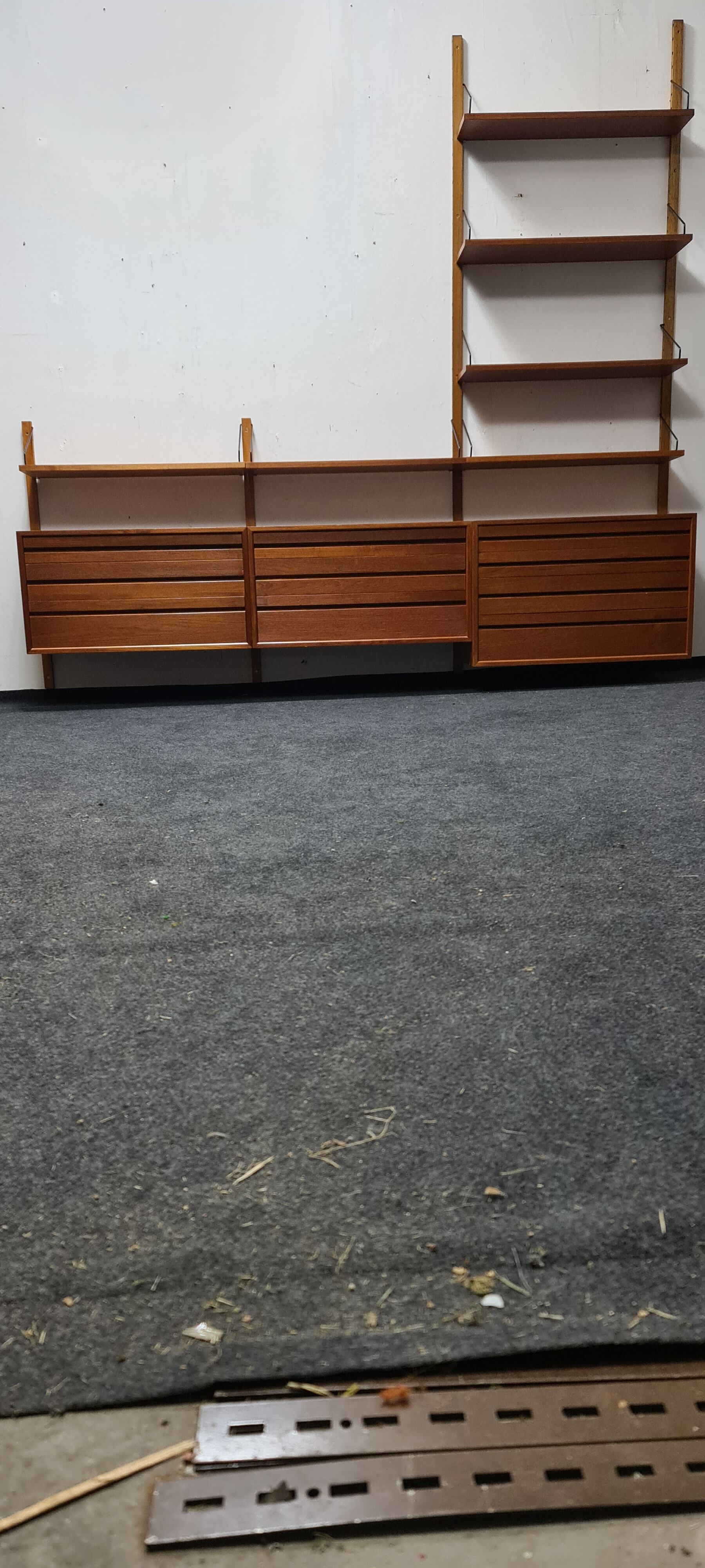 Teak wall unit by Poul Cadovious