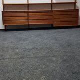 Teak wall unit by Poul Cadovious