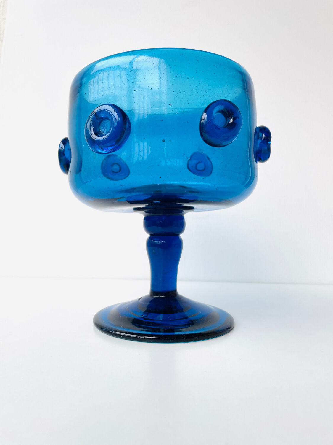 Blown glass vase from the 1970s